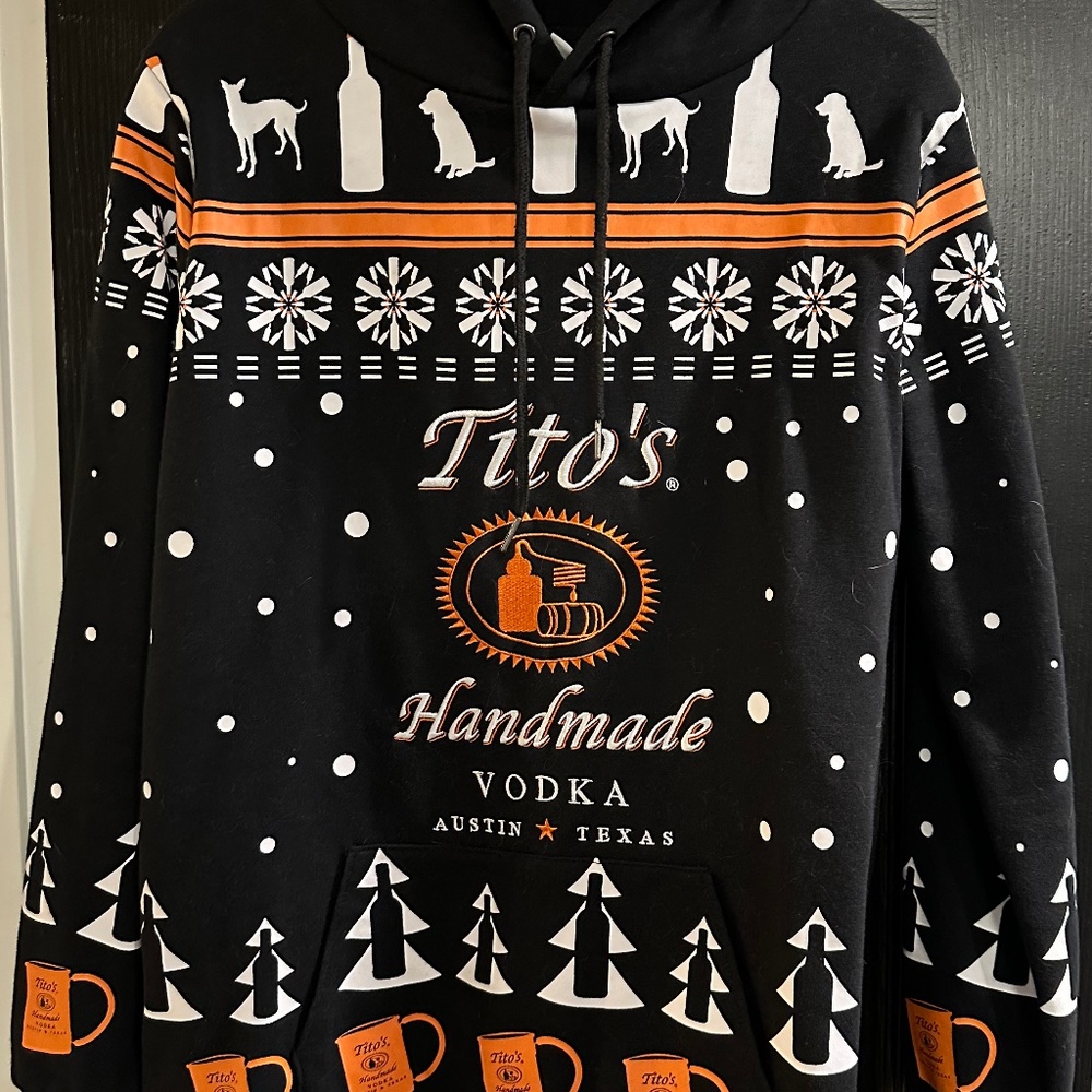 Tito’s Vodka Ugly Holiday Sweater - DISCONTINUED. Size M.